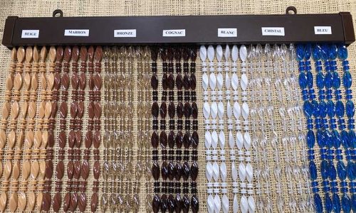 Echantillons rideaux perles